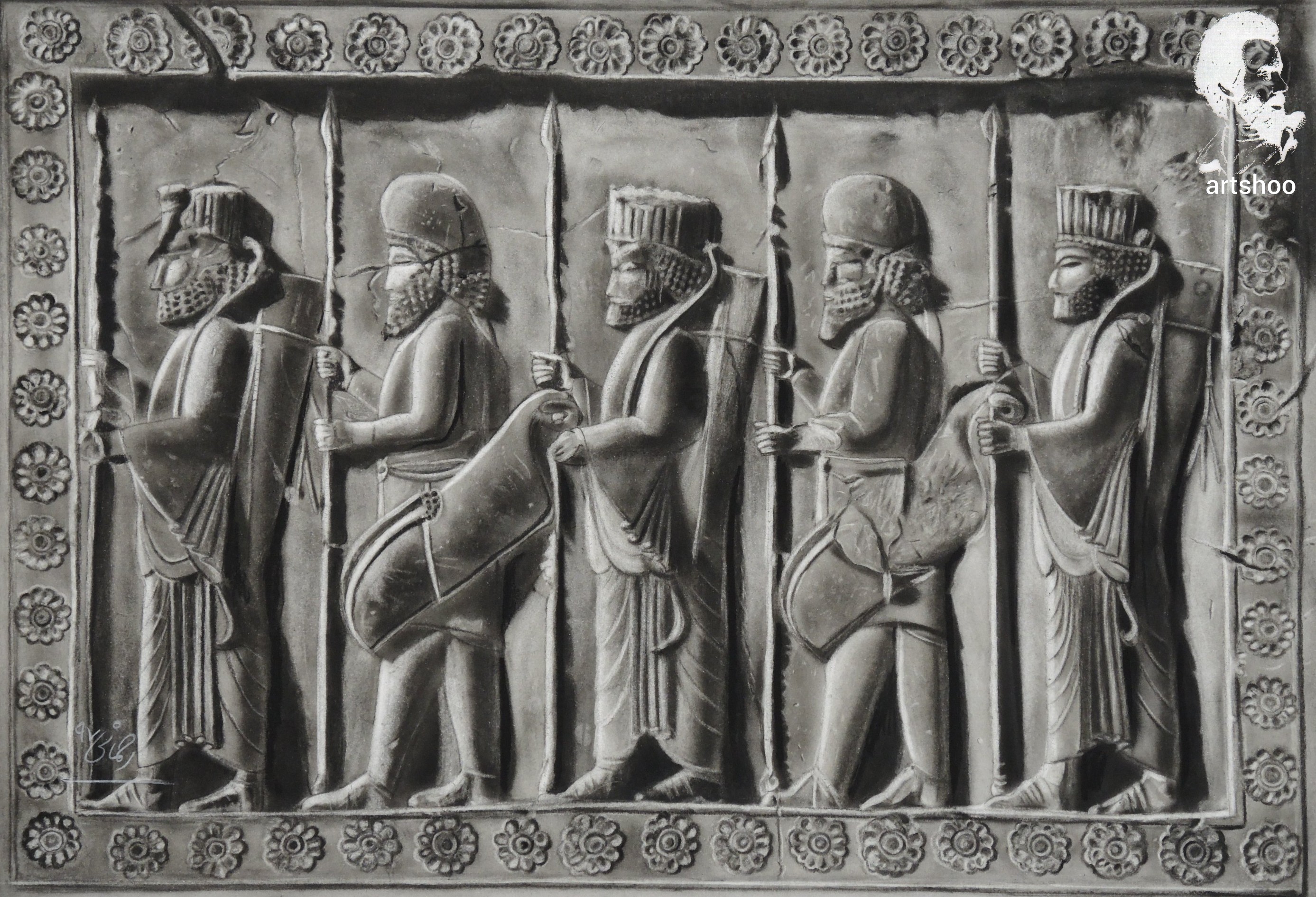 نقاشی سیاه قلم اورژینال